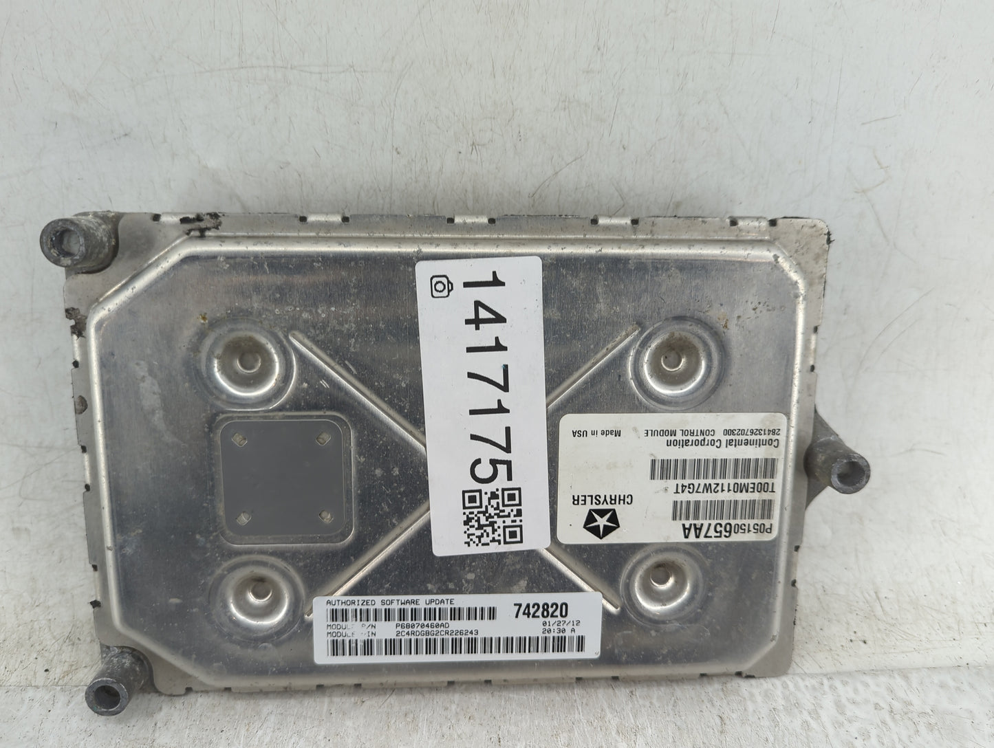 2012 Dodge Caravan PCM Engine Control Computer ECU ECM PCU OEM P/N:P05150657AA Fits OEM Used Auto Parts - Oemusedautoparts1.