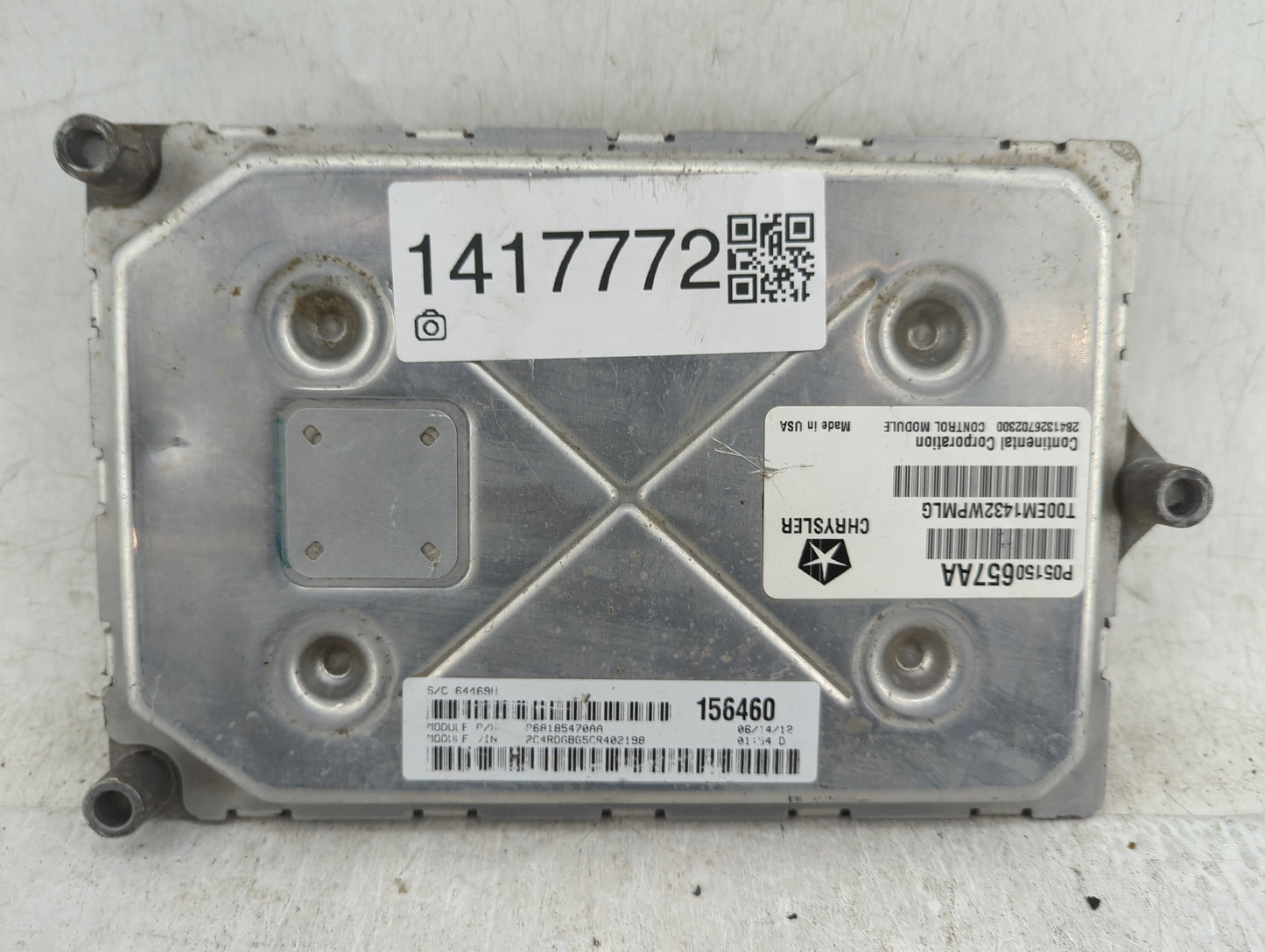 2012 Dodge Caravan PCM Engine Control Computer ECU ECM PCU OEM P/N:P05150657AA Fits OEM Used Auto Parts - Oemusedautoparts1.