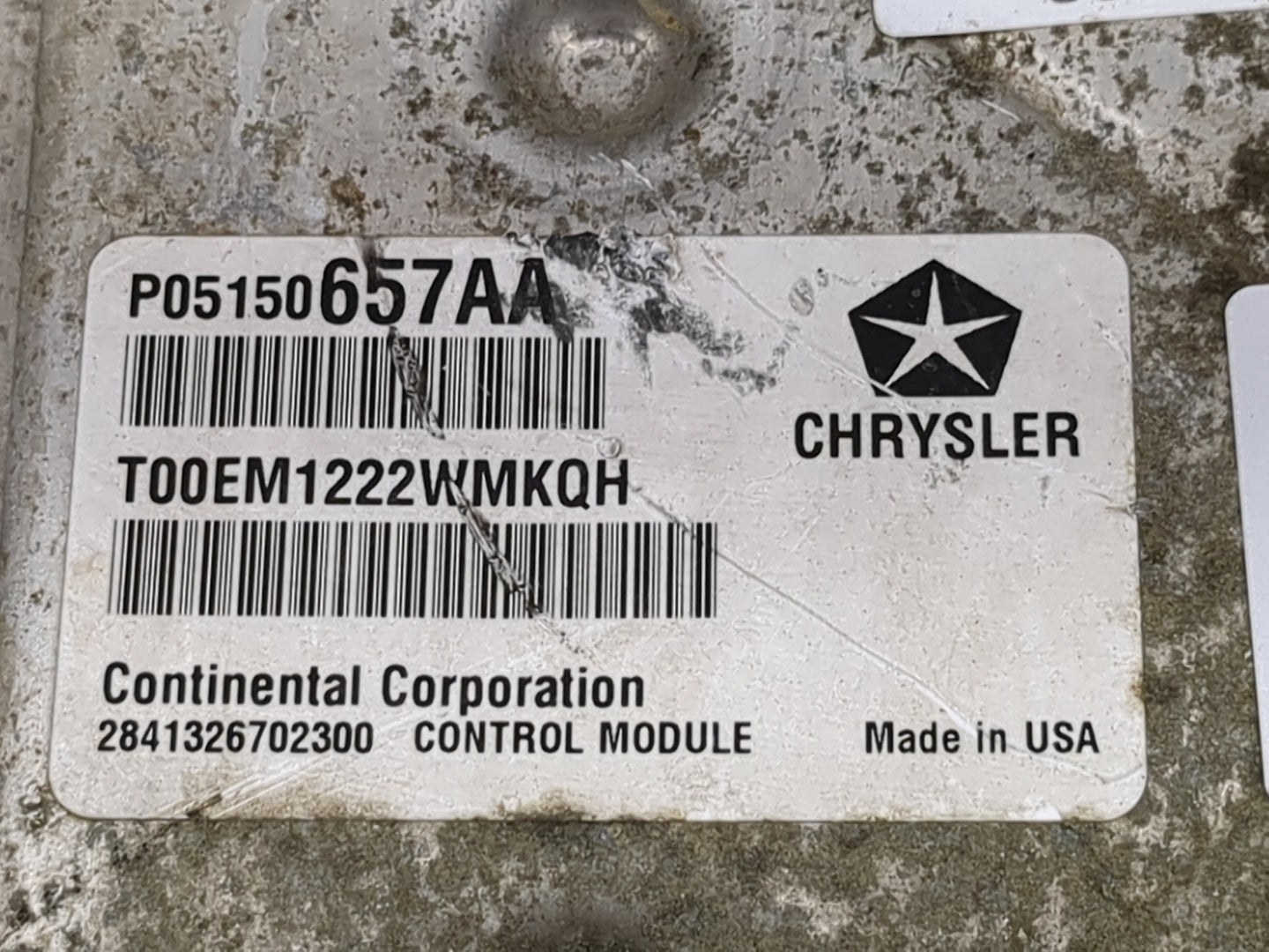 2012 Dodge Caravan PCM Engine Control Computer ECU ECM PCU OEM P/N:P05150657AA T00EM1222WMKQH, 2841326702300 Fits OEM Used A