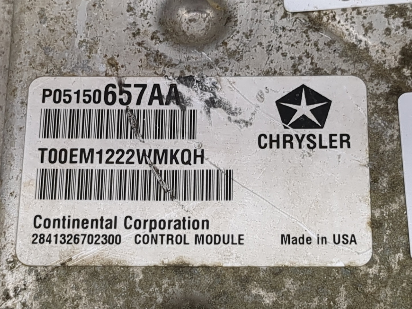 2012 Dodge Caravan PCM Engine Control Computer ECU ECM PCU OEM P/N:P05150657AA T00EM1222WMKQH, 2841326702300 Fits OEM Used A
