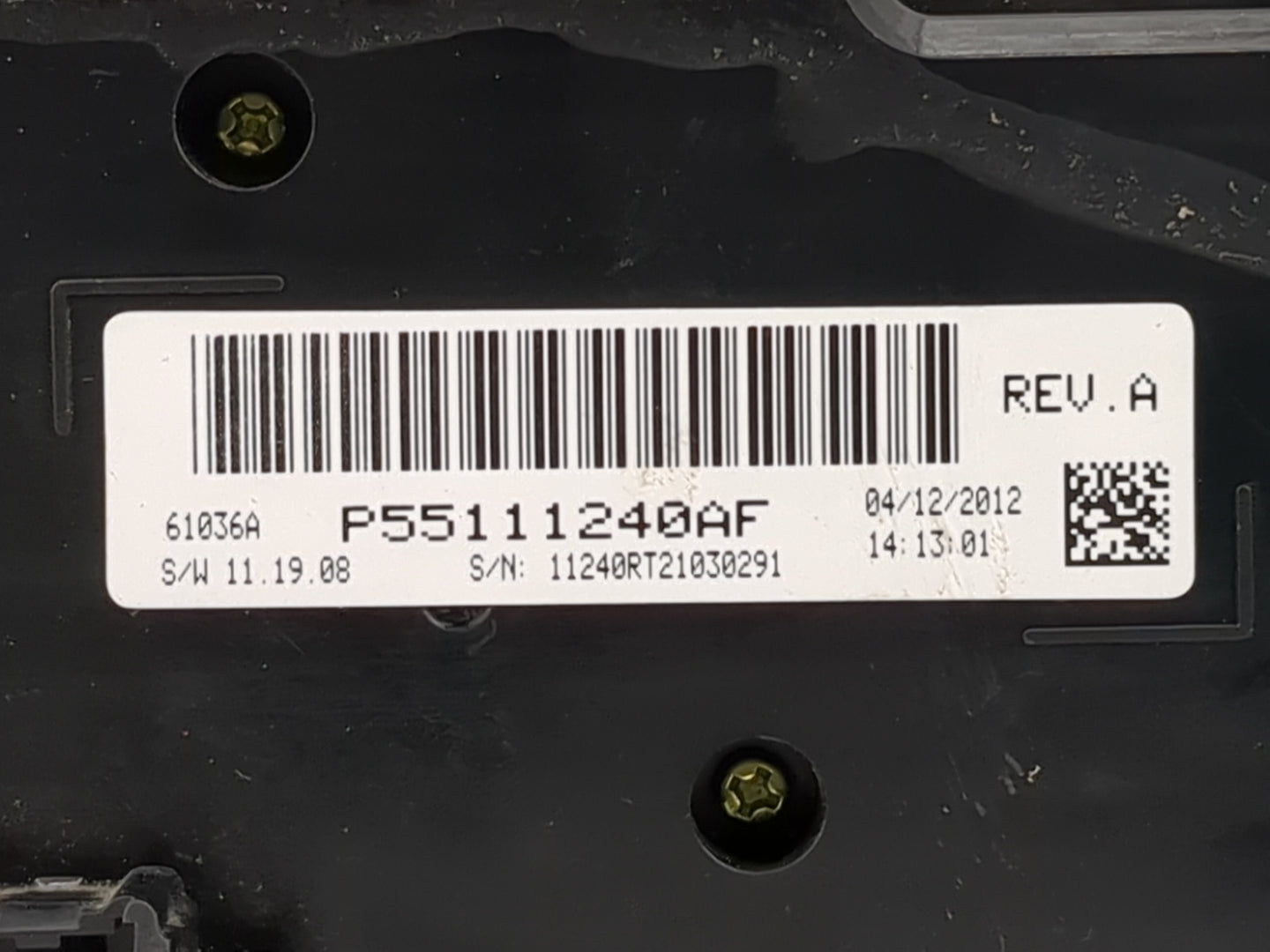 2012 Dodge Caravan Climate Control Module Temperature AC/Heater Replacement P/N:P55111240AF Fits OEM Used Auto Parts - Oemus