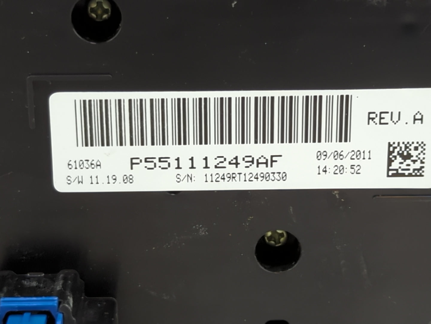 2012 Dodge Caravan Climate Control Module Temperature AC/Heater Replacement P/N:P55111249AF Fits OEM Used Auto Parts - Oemus