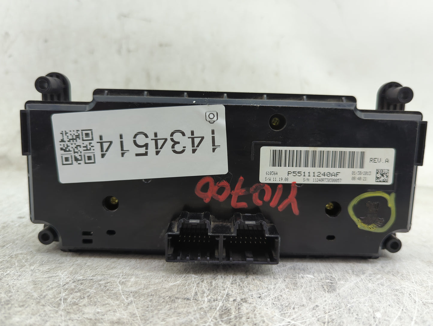 2012 Dodge Caravan Climate Control Module Temperature AC/Heater Replacement P/N:P55111240AF Fits OEM Used Auto Parts - Oemus
