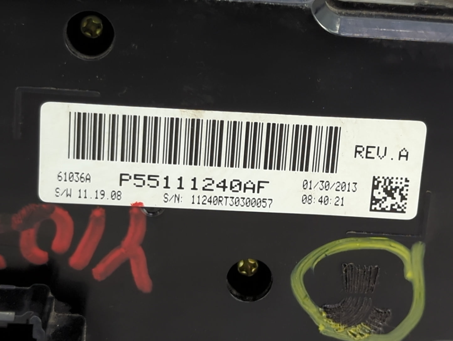 2012 Dodge Caravan Climate Control Module Temperature AC/Heater Replacement P/N:P55111240AF Fits OEM Used Auto Parts - Oemus