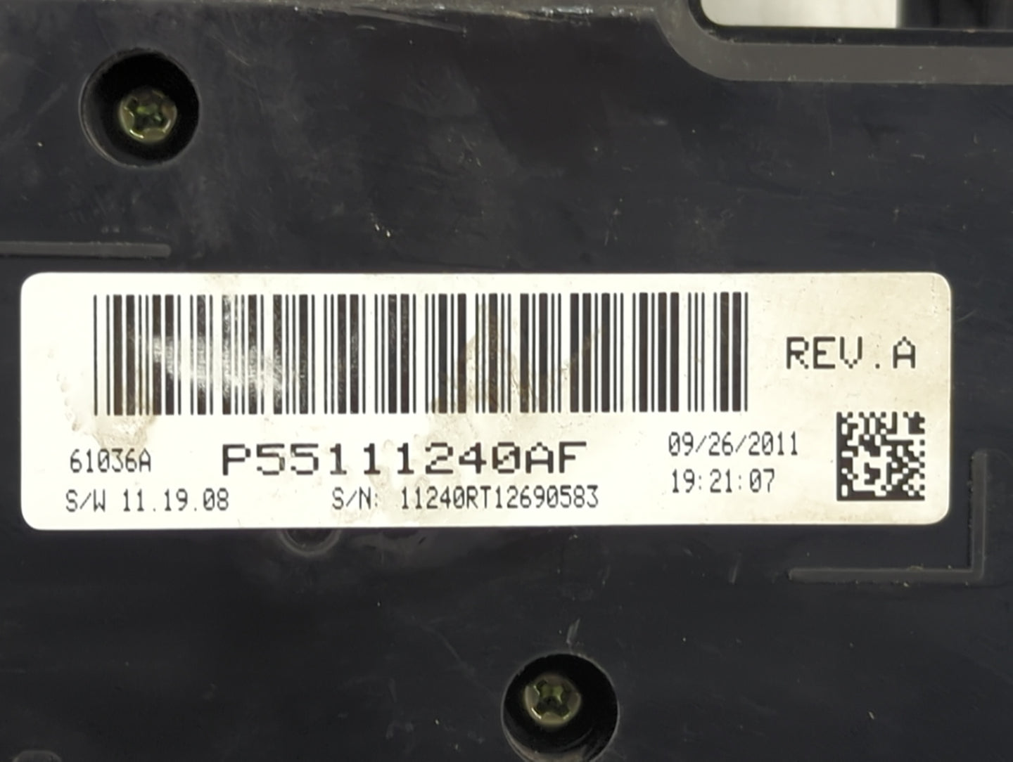 2012 Dodge Caravan Climate Control Module Temperature AC/Heater Replacement P/N:P55111240AF Fits OEM Used Auto Parts - Oemus