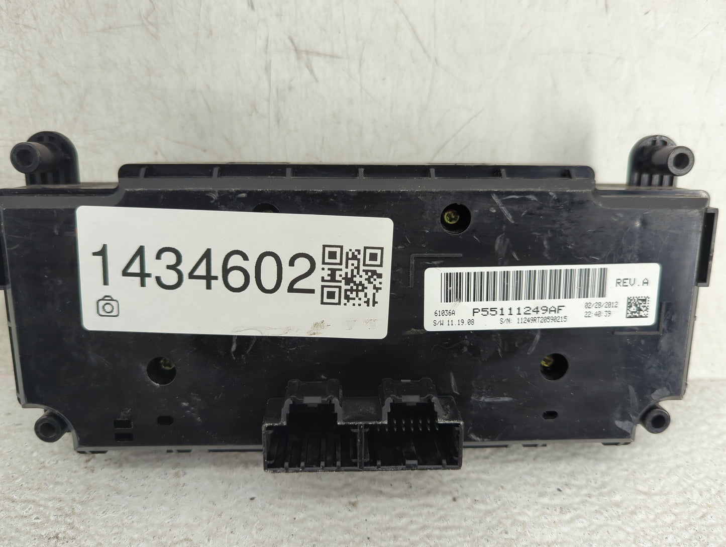 2012 Dodge Caravan Climate Control Module Temperature AC/Heater Replacement P/N:P55111249AF Fits OEM Used Auto Parts - Oemus