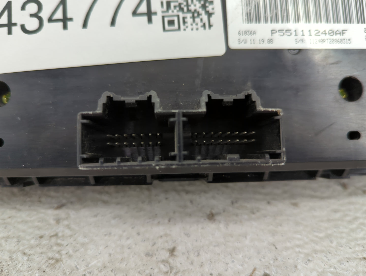 2012 Dodge Caravan Climate Control Module Temperature AC/Heater Replacement P/N:P55111240AF Fits OEM Used Auto Parts - Oemus