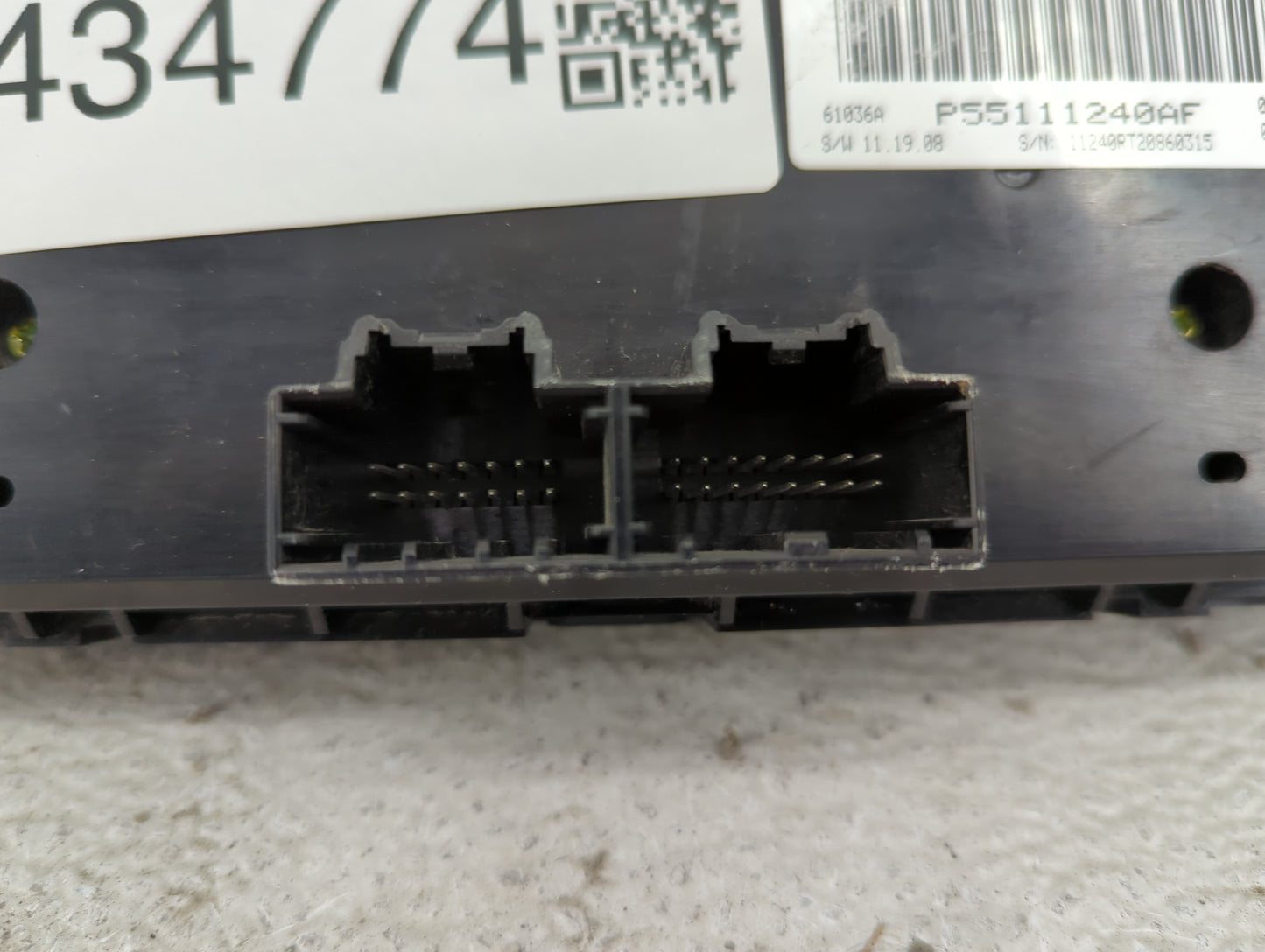 2012 Dodge Caravan Climate Control Module Temperature AC/Heater Replacement P/N:P55111240AF Fits OEM Used Auto Parts - Oemus
