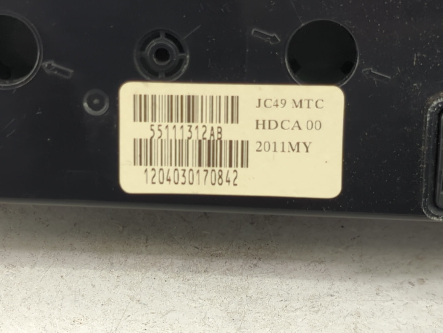 2012 Dodge Caravan Climate Control Module Temperature AC/Heater Replacement P/N:55111312AB JC49 Fits OEM Used Auto Parts - O