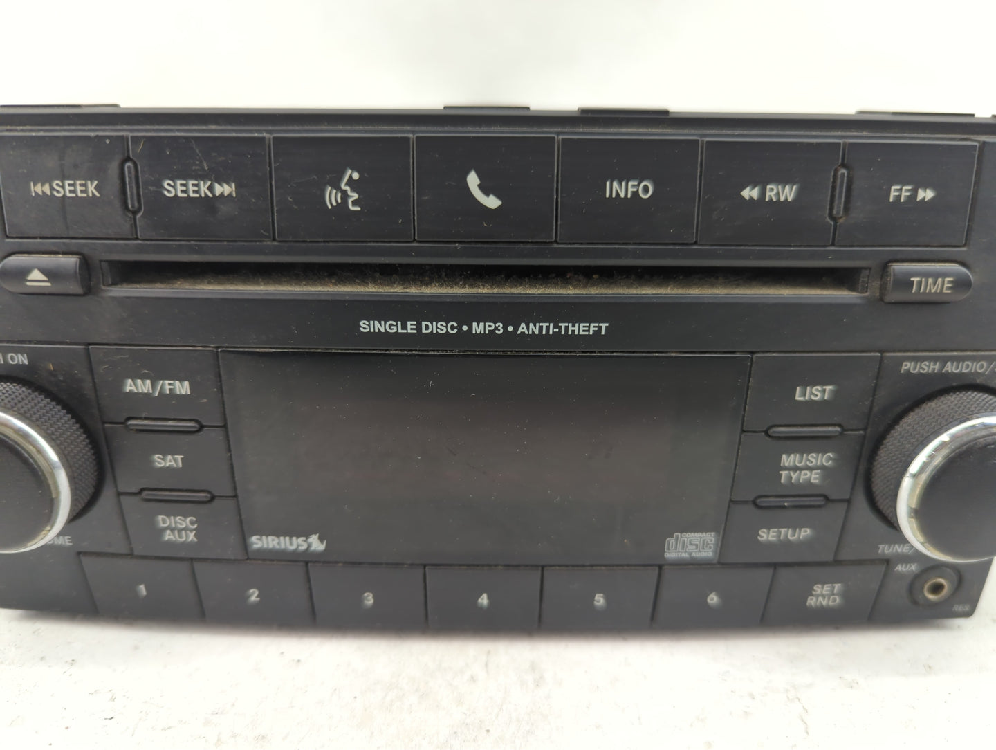 2012 Dodge Caravan Radio AM FM Cd Player Receiver Replacement P/N:P05091258AB P05091258AB Fits OEM Used Auto Parts - Oemused