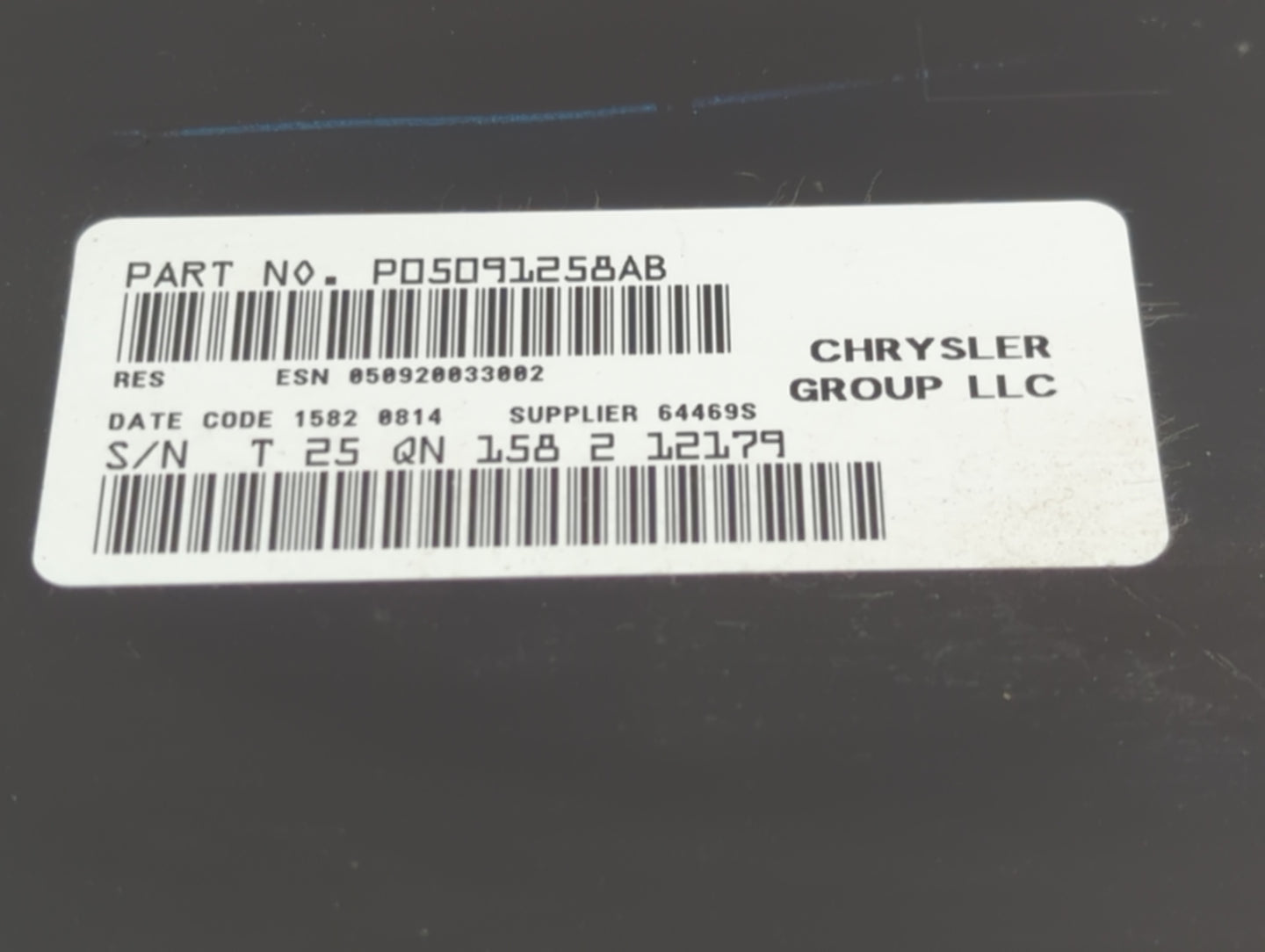 2012 Dodge Caravan Radio AM FM Cd Player Receiver Replacement P/N:P05091258AB P05091258AB Fits OEM Used Auto Parts - Oemused