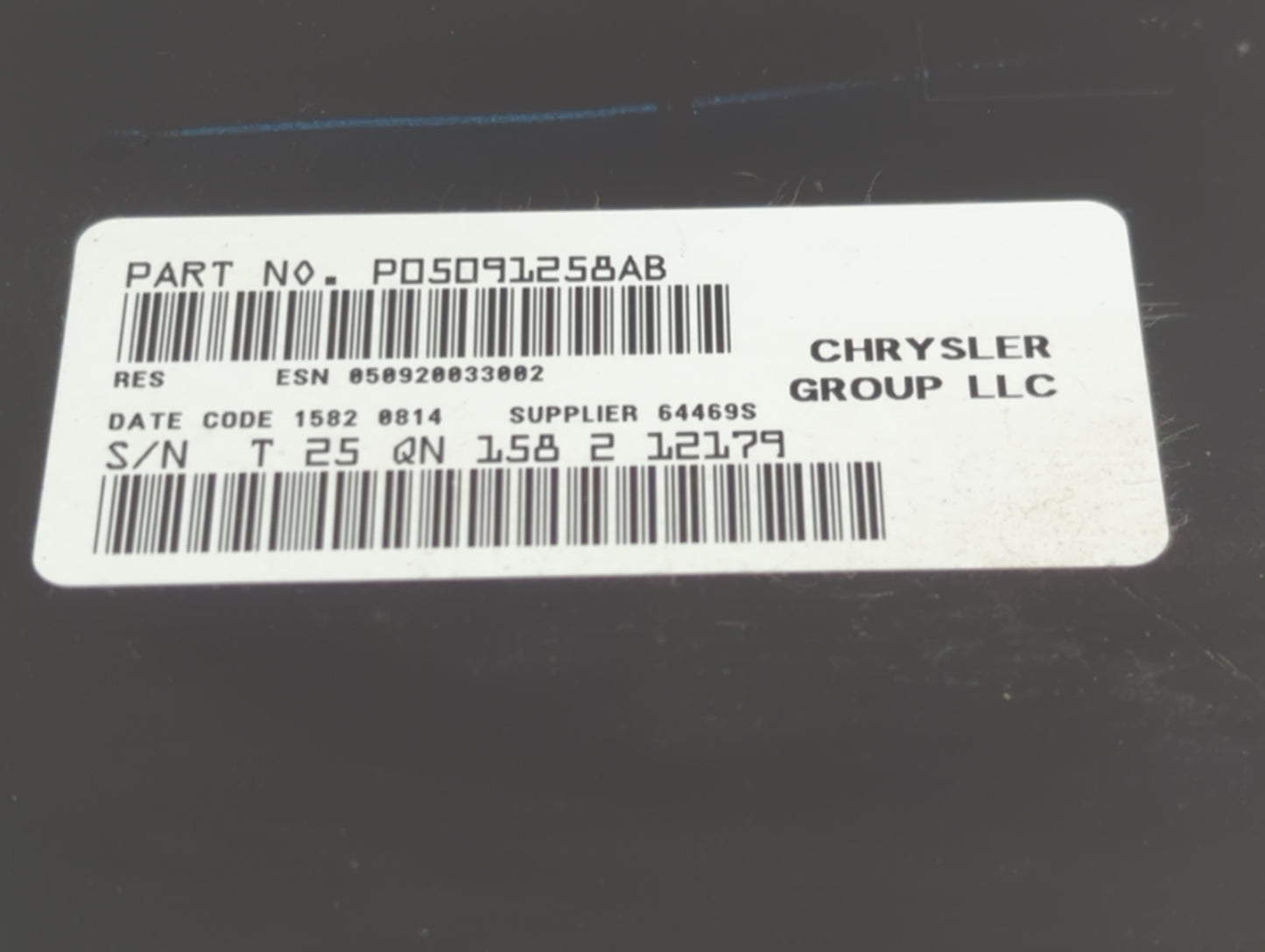 2012 Dodge Caravan Radio AM FM Cd Player Receiver Replacement P/N:P05091258AB P05091258AB Fits OEM Used Auto Parts - Oemused