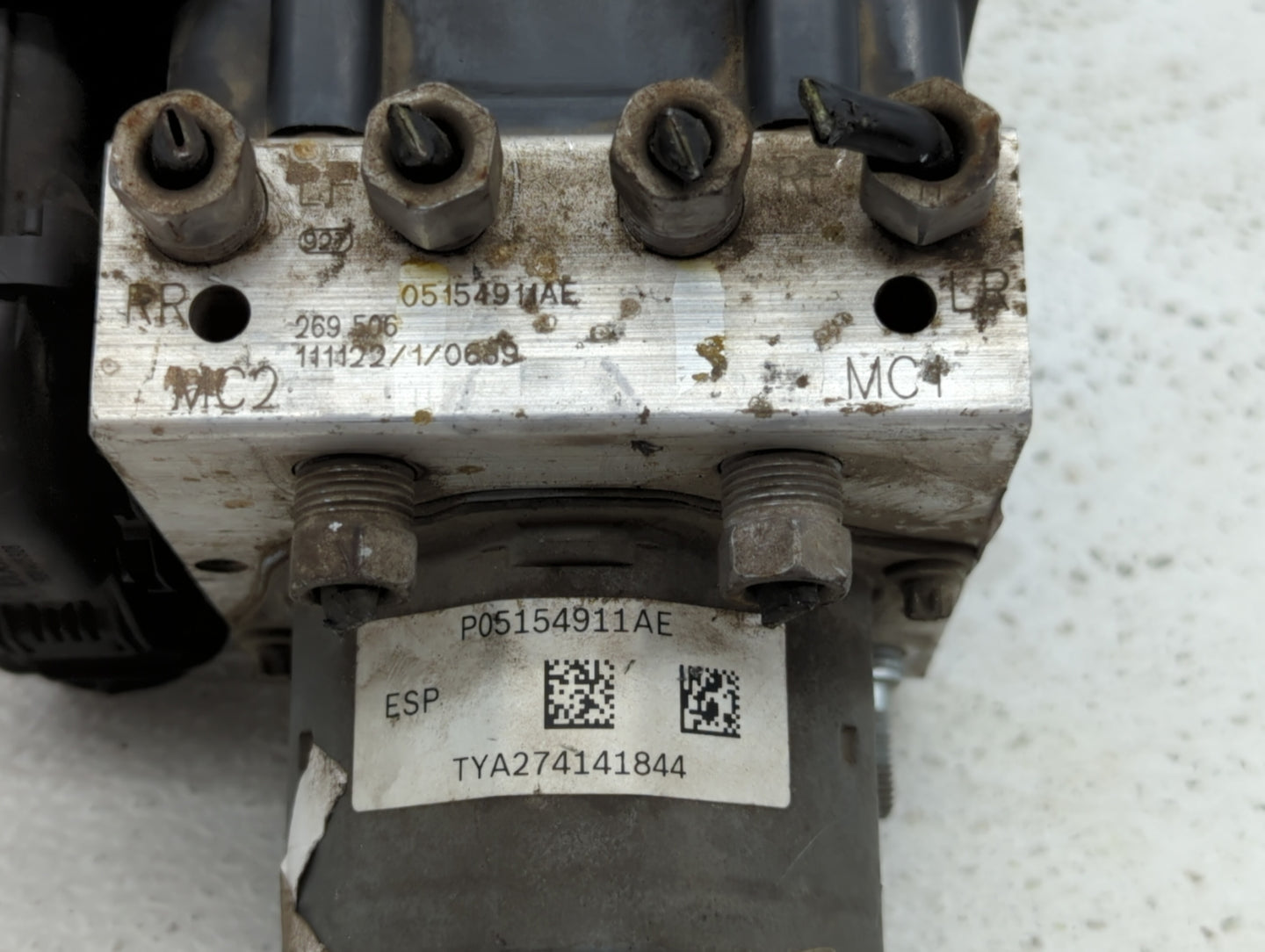 2012 Dodge Caravan ABS Pump Control Module Replacement P/N:P05154911AE P05154911AG Fits OEM Used Auto Parts - Oemusedautopar