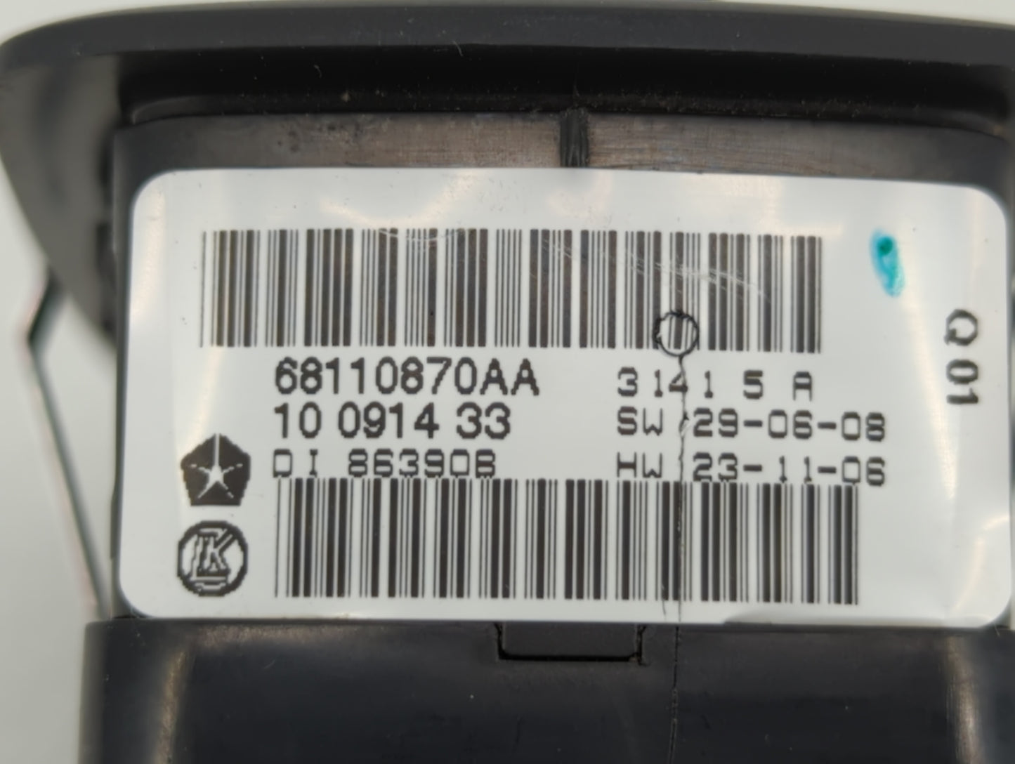 2012 Dodge Caravan Master Power Window Switch Replacement Driver Side Left P/N:68110870AB 68110871AA Fits Fits 2013 2014 201