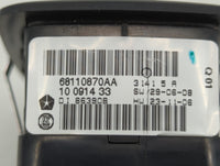 2012 Dodge Caravan Master Power Window Switch Replacement Driver Side Left P/N:68110870AB 68110871AA Fits Fits 2013 2014 201