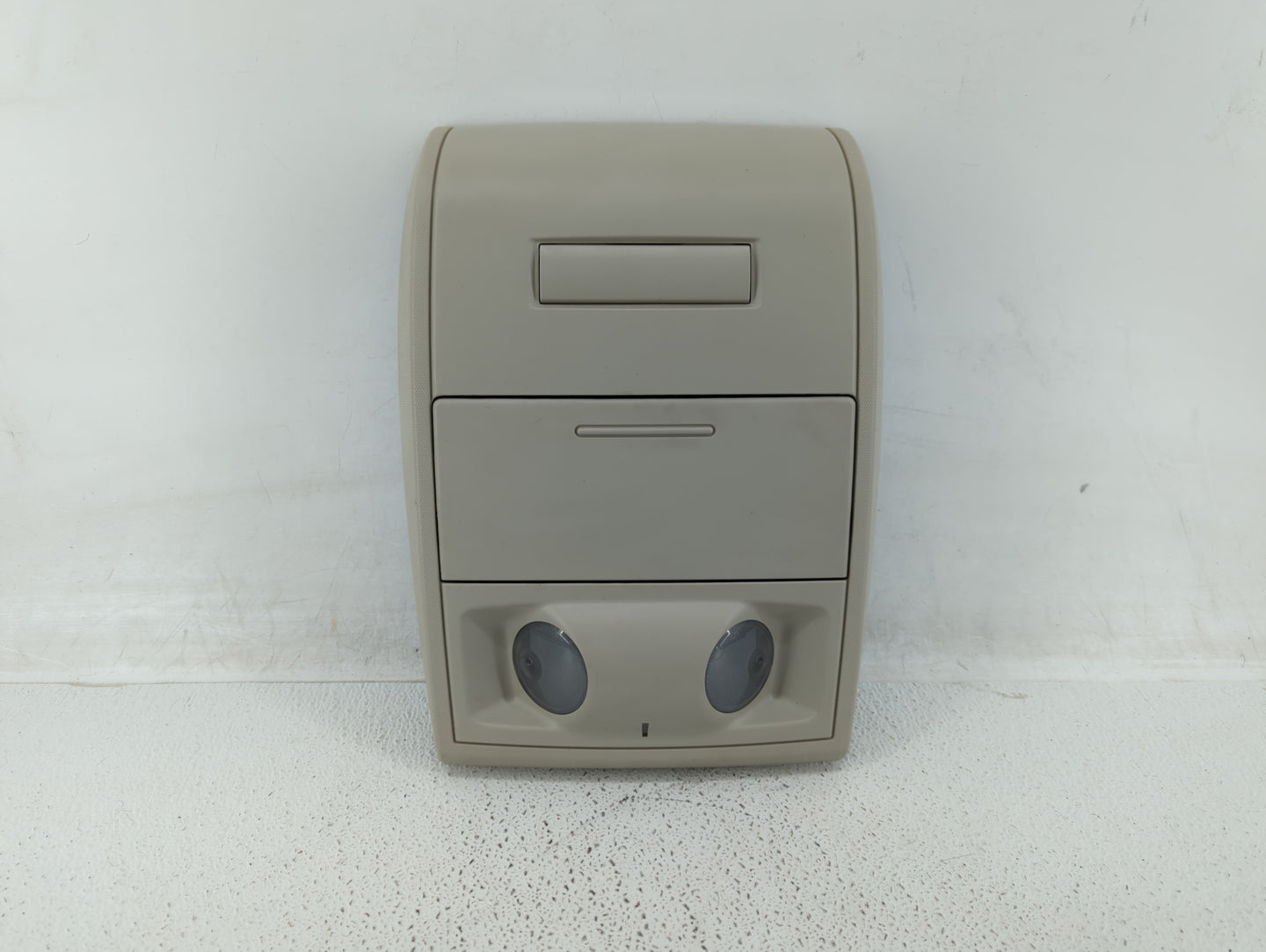 2012 Dodge Caravan Overhead Roof Console Light Beige - Oemusedautoparts1.com
