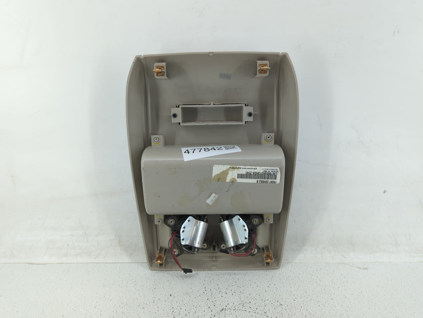 2012 Dodge Caravan Overhead Roof Console Light Beige - Oemusedautoparts1.com