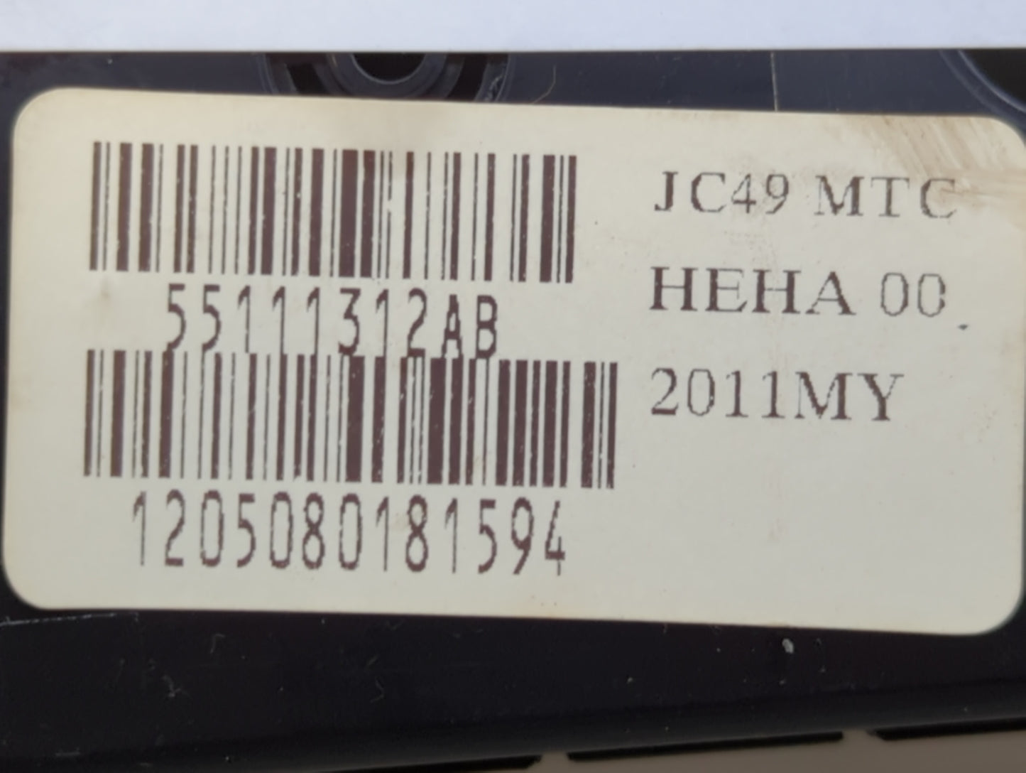 2012 Dodge Caravan Climate Control Module Temperature AC/Heater Replacement P/N:55111312AB Fits OEM Used Auto Parts - Oemuse