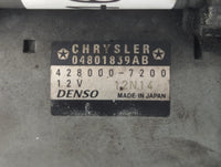 2012 Dodge Caravan Car Starter Motor Solenoid OEM P/N:428000-7200 04801839AB Fits OEM Used Auto Parts - Oemusedautoparts1.co