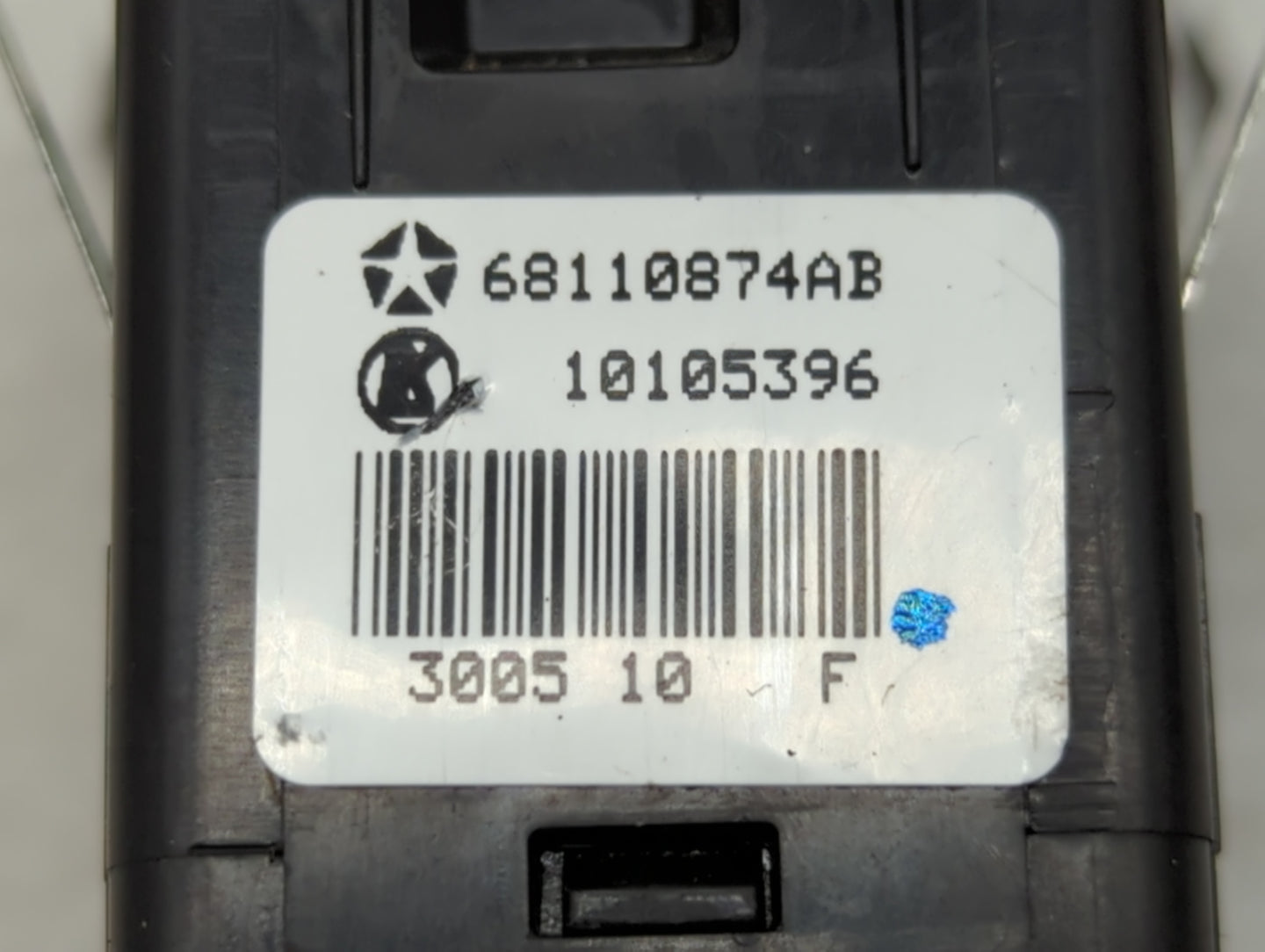 2012 Dodge Caravan Master Power Window Switch Replacement Driver Side Left P/N:10256863 Fits OEM Used Auto Parts - Oemusedau