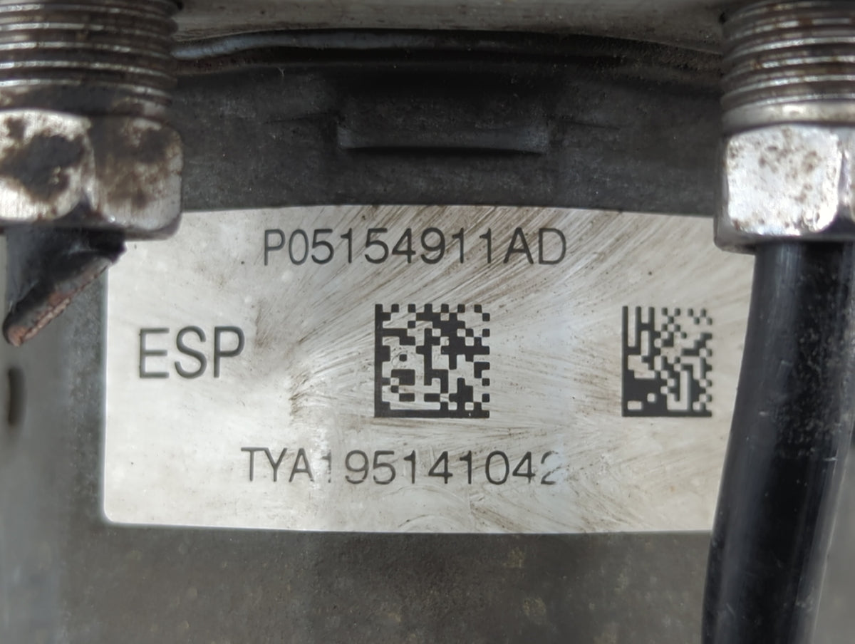 2012 Dodge Caravan Anti-Lock Brake ABS Pump Module Actuator OEM P/N:P05154911AD 05154911AE Fits OEM Used Auto Parts - Oemuse