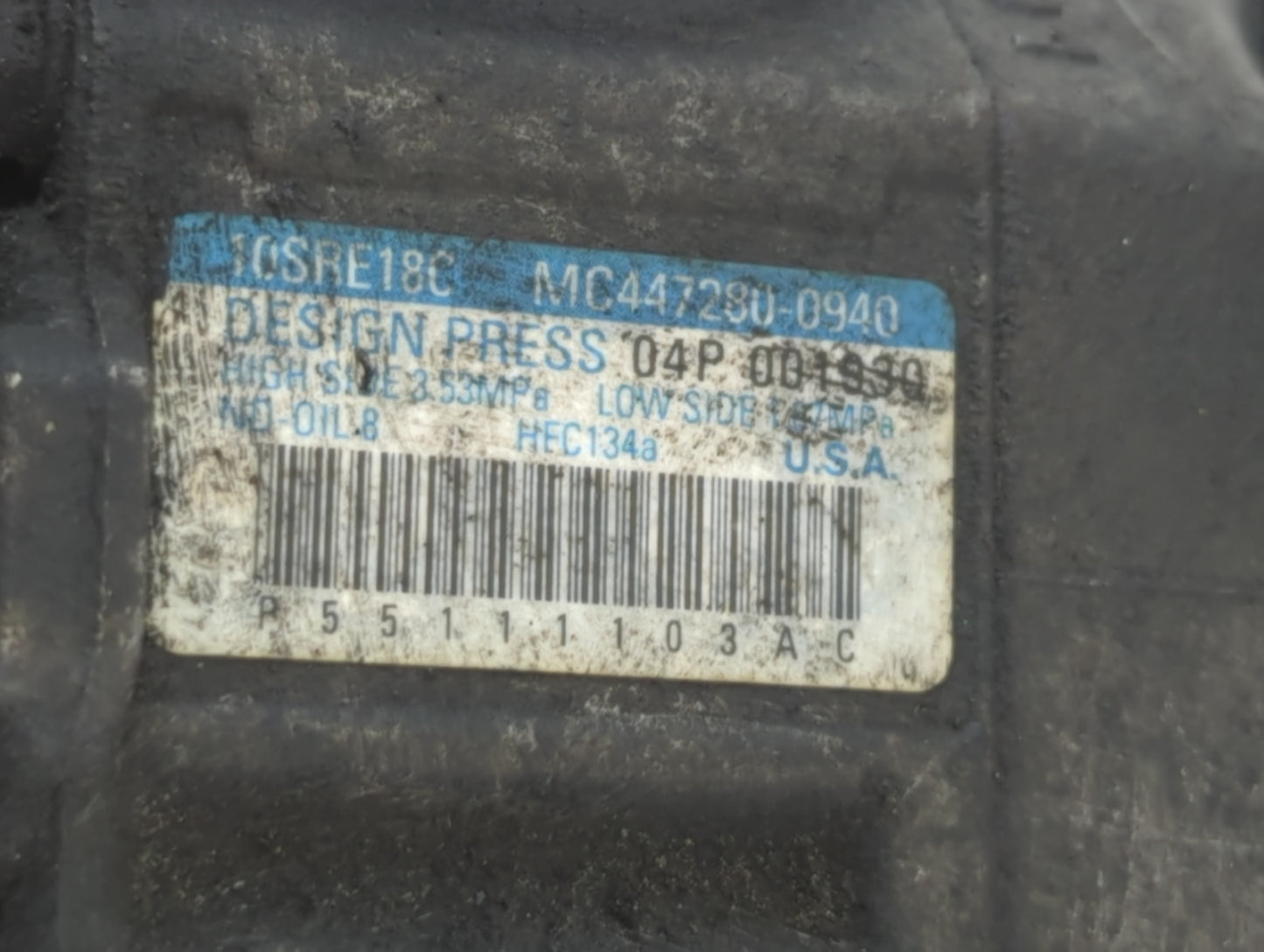 Dodge Caravan Air Conditioning A/c Ac Compressor Oem - Oemusedautoparts1.com