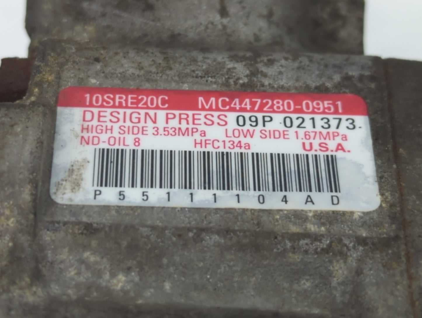 Dodge Caravan Air Conditioning A/c Ac Compressor Oem - Oemusedautoparts1.com