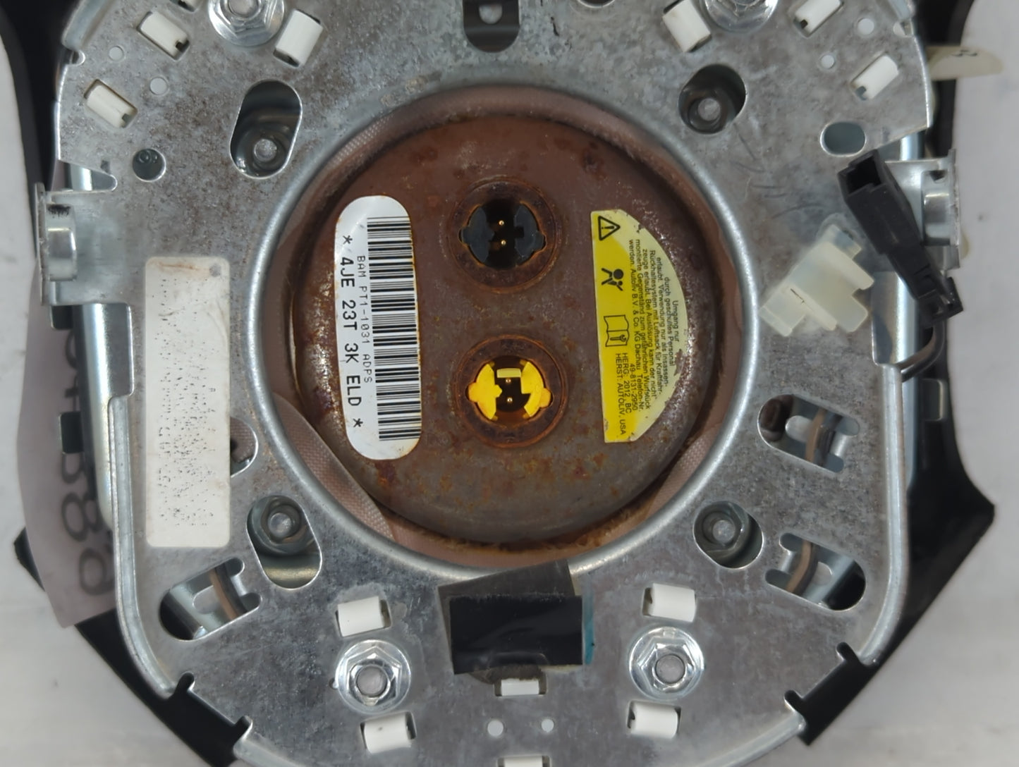 2012 Dodge Caravan Air Bag Driver Left Steering Wheel Mounted P/N:P1QK29DX9AG Fits Fits 2011 OEM Used Auto Parts - Oemusedau