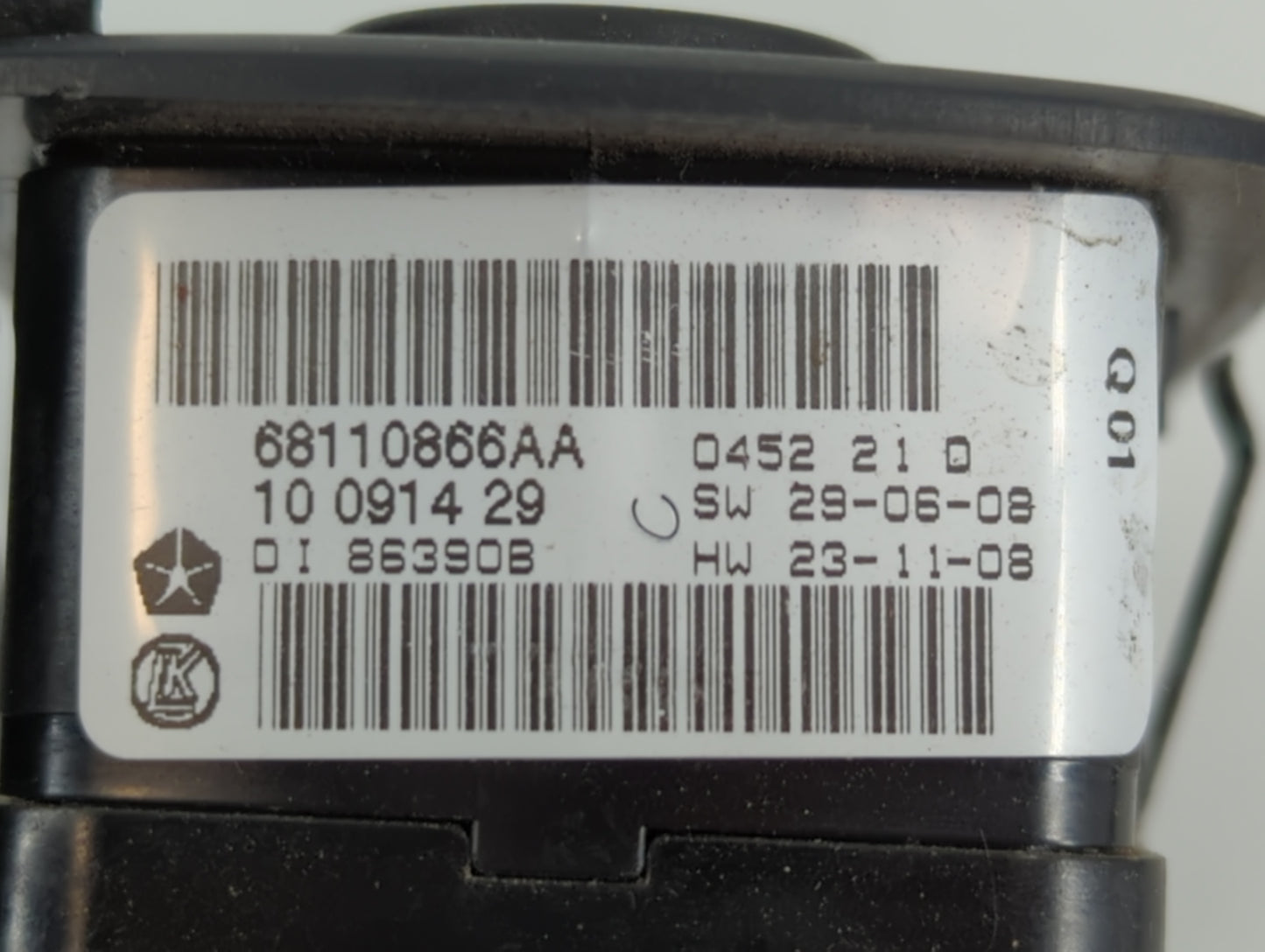 2012 Dodge Caravan Master Power Window Switch Replacement Driver Side Left P/N:68110866AA Fits Fits 2013 2014 2015 2016 OEM 