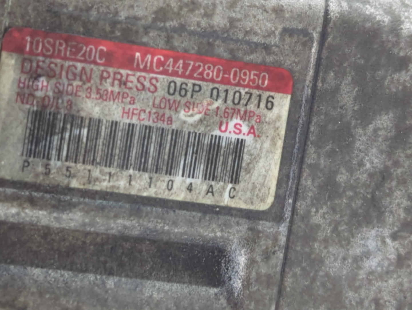 Dodge Caravan Air Conditioning A/c Ac Compressor Oem - Oemusedautoparts1.com