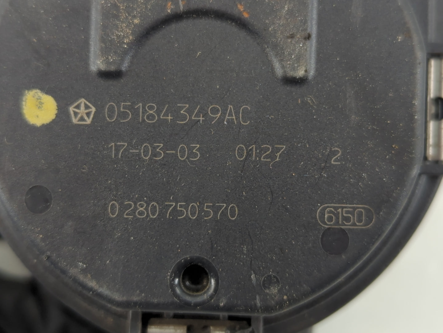 2012 Dodge Caravan Throttle Body P/N:05184349AC Fits Fits 2011 2013 2014 2015 2016 2017 2018 2019 2020 2021 2022 OEM Used Au