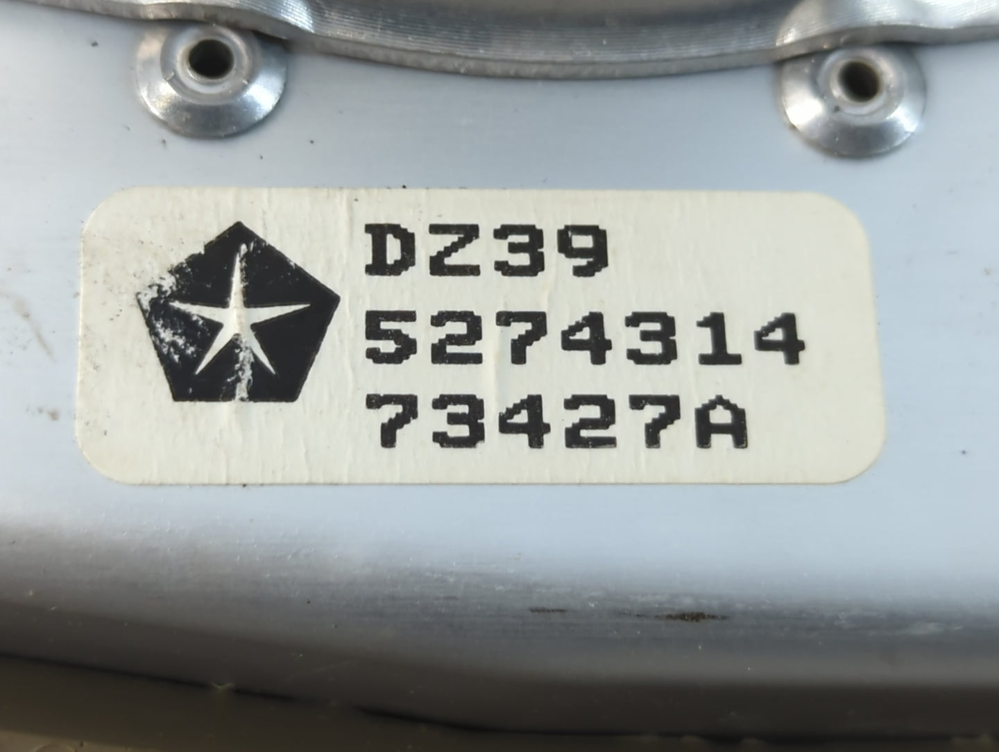 2012 Dodge Caravan Plym Voyager NY'er Steering Wheel air - Oemusedautoparts1.com