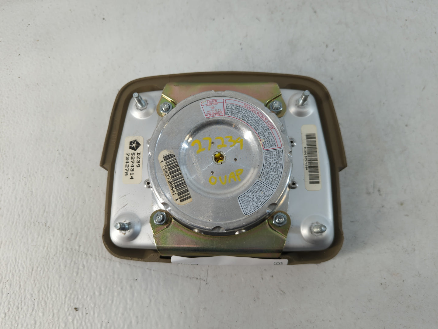 2012 Dodge Caravan Plym Voyager NY'er Steering Wheel air - Oemusedautoparts1.com