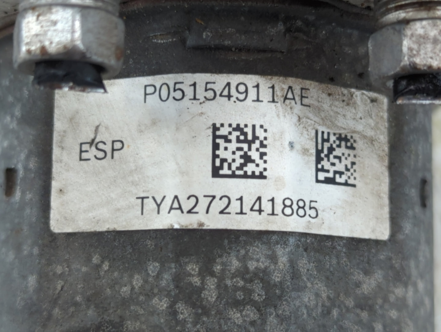 2012 Dodge Caravan ABS Pump Control Module Replacement P/N:P05154911AE Fits OEM Used Auto Parts - Oemusedautoparts1.com