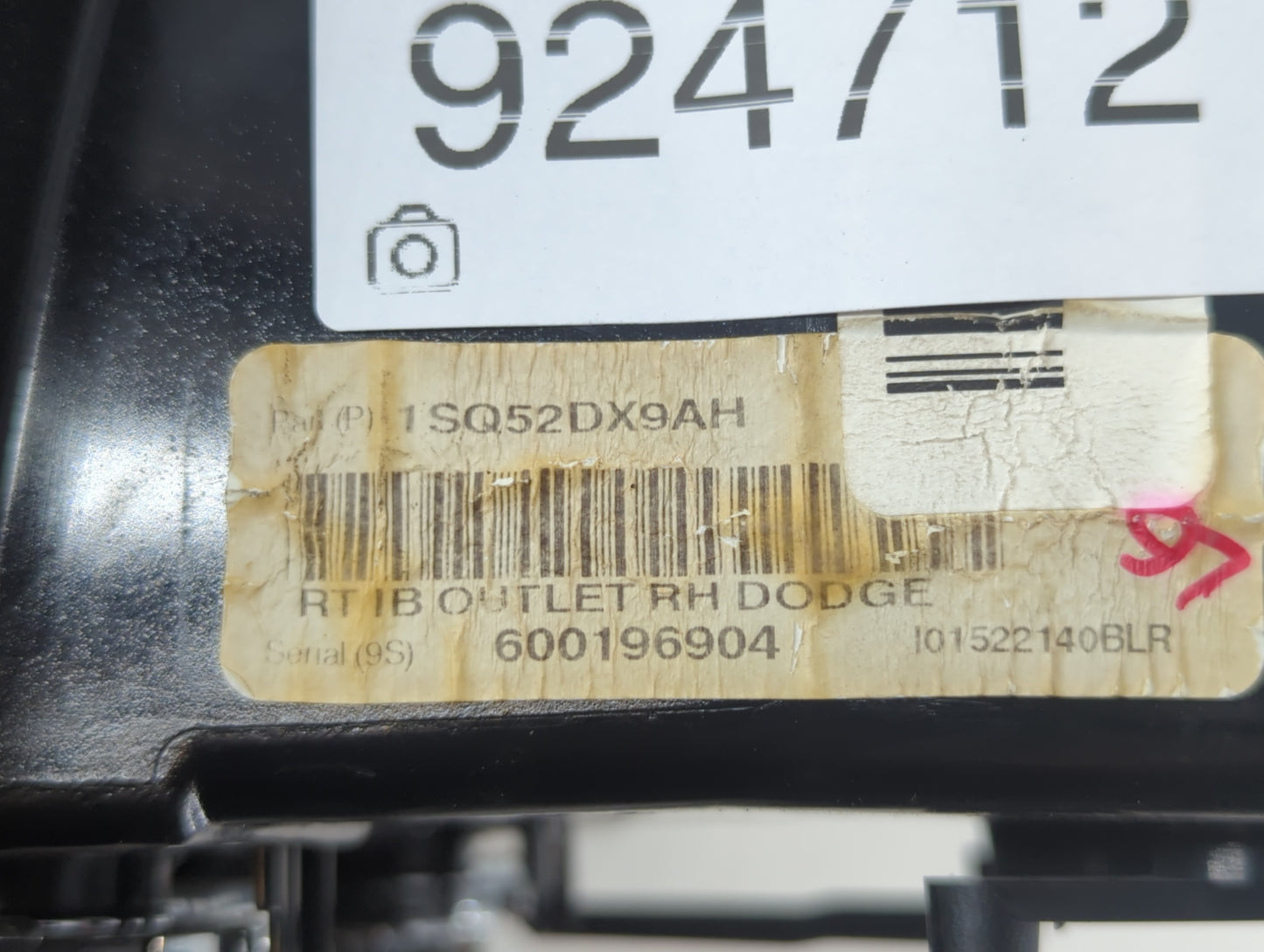 2012 Dodge Caravan Climate Control Module Temperature AC/Heater Replacement P/N:1SQ52DX9AH 600196904 Fits OEM Used Auto Part