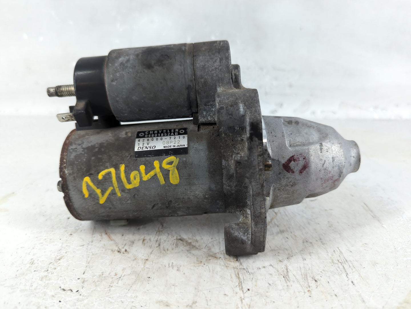 2011-2016 Dodge Charger Car Starter Motor Solenoid OEM P/N:428000-7210 04801852AB Fits Fits 2011 2012 2013 2014 2015 2016 OE