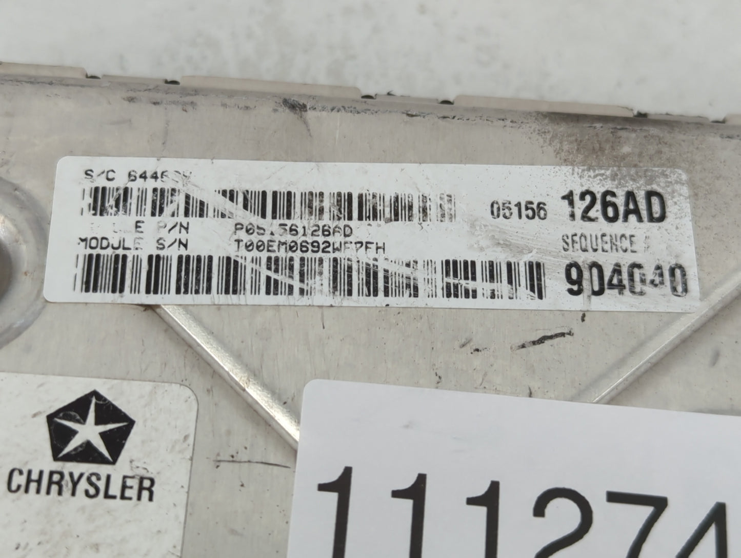 2012 Dodge Charger PCM Engine Control Computer ECU ECM PCU OEM P/N:P05150610AC Fits OEM Used Auto Parts - Oemusedautoparts1.