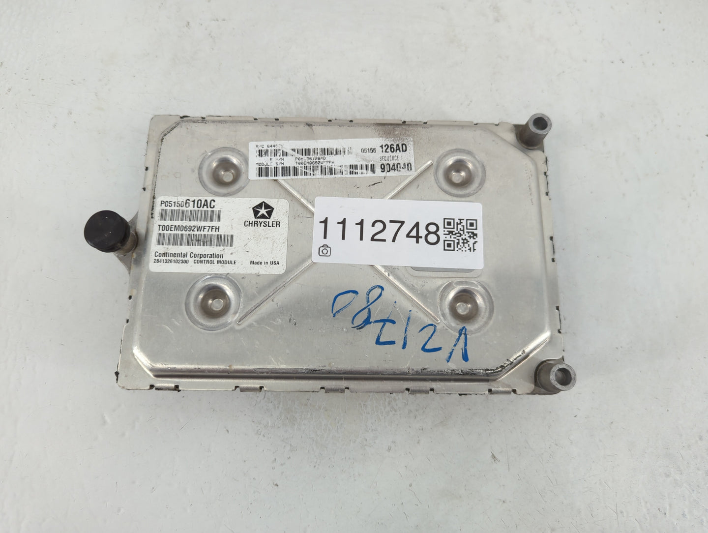 2012 Dodge Charger PCM Engine Control Computer ECU ECM PCU OEM P/N:P05150610AC Fits OEM Used Auto Parts - Oemusedautoparts1.
