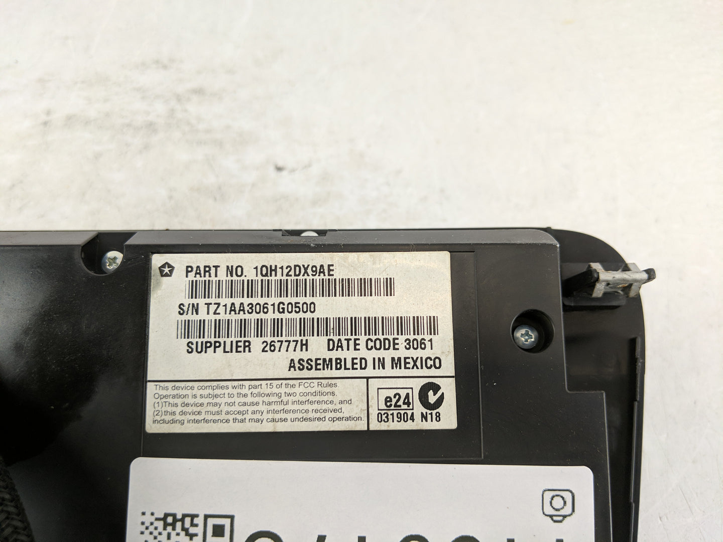 2011-2014 Dodge Charger Climate Control Module Temperature AC/Heater Replacement P/N:1QH12DX9AE Fits Fits 2011 2012 2013 201
