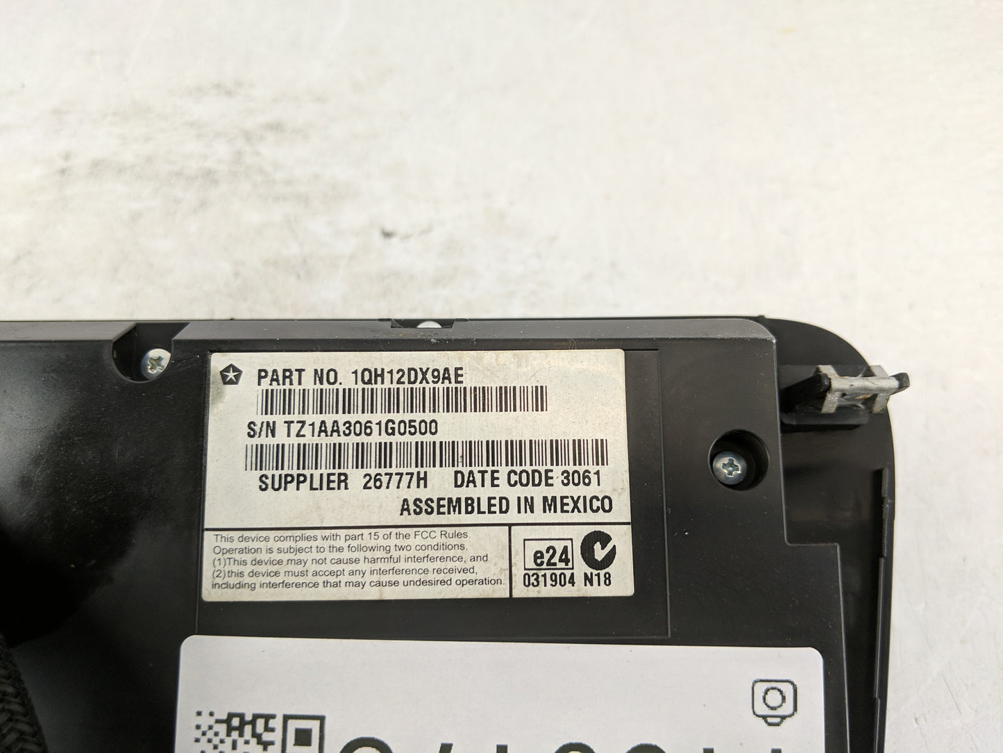 2011-2014 Dodge Charger Climate Control Module Temperature AC/Heater Replacement P/N:1QH12DX9AE Fits Fits 2011 2012 2013 201