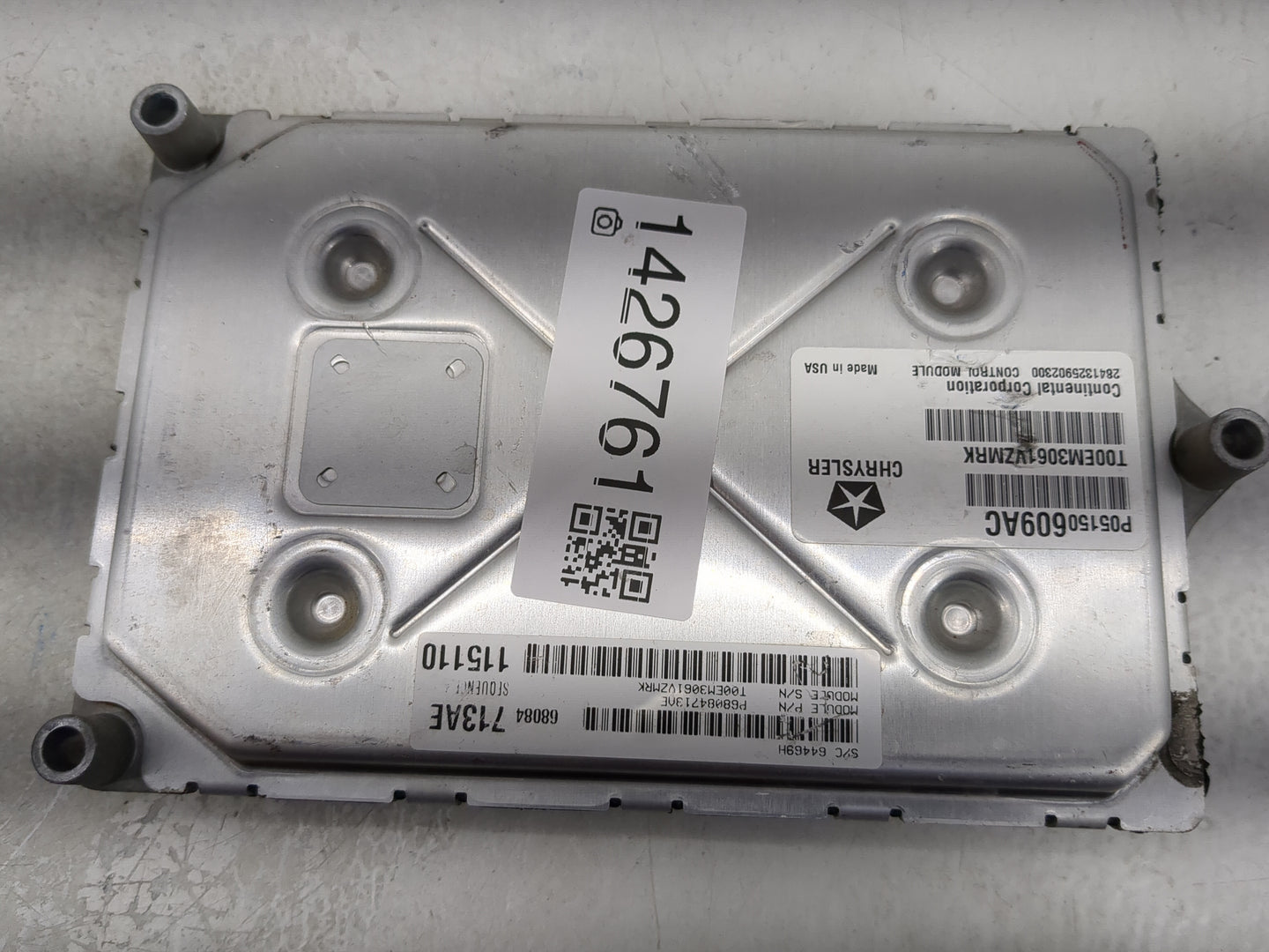 2012 Dodge Charger PCM Engine Control Computer ECU ECM PCU OEM P/N:P05150609AC Fits OEM Used Auto Parts - Oemusedautoparts1.