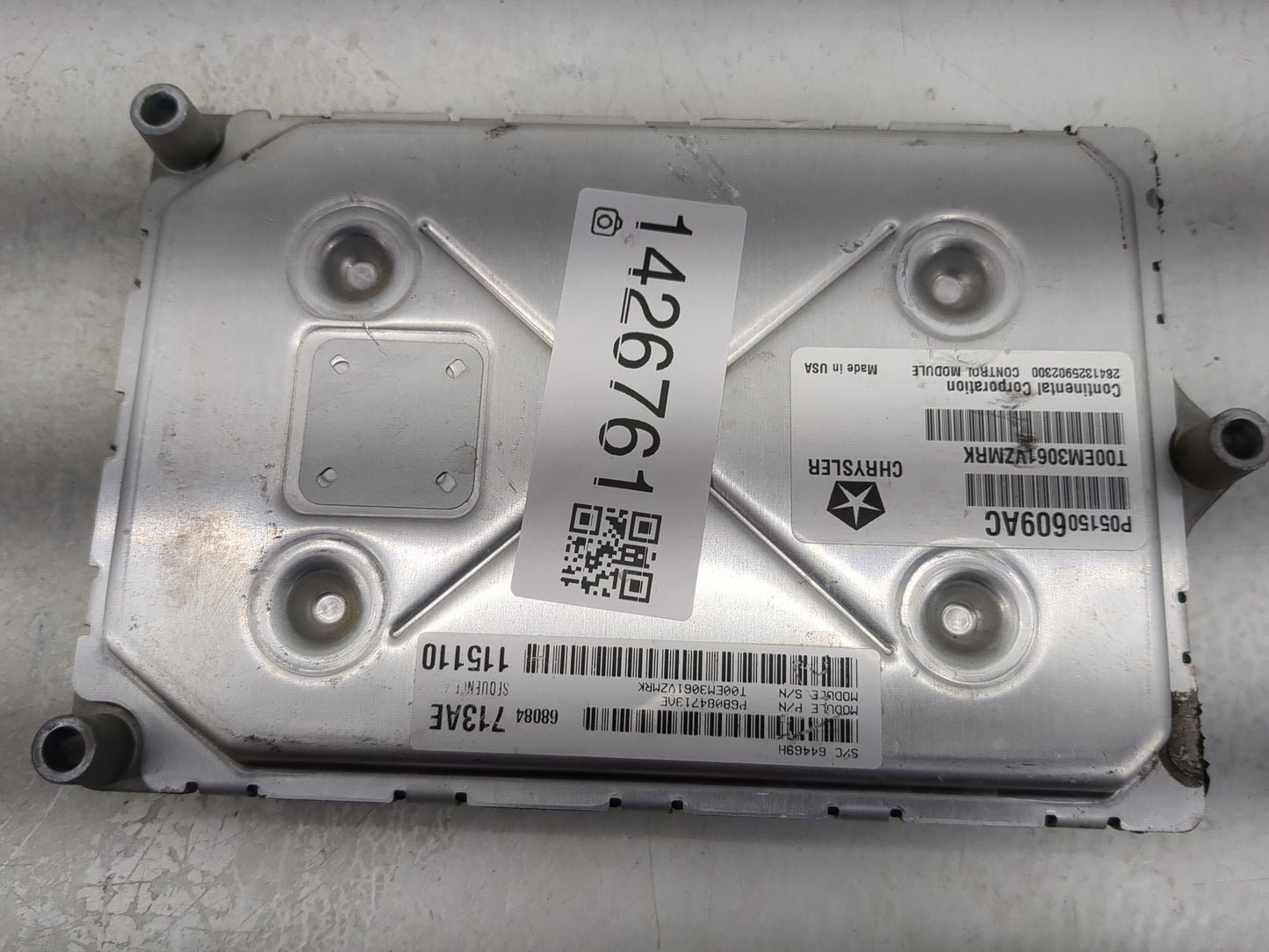 2012 Dodge Charger PCM Engine Control Computer ECU ECM PCU OEM P/N:P05150609AC Fits OEM Used Auto Parts - Oemusedautoparts1.