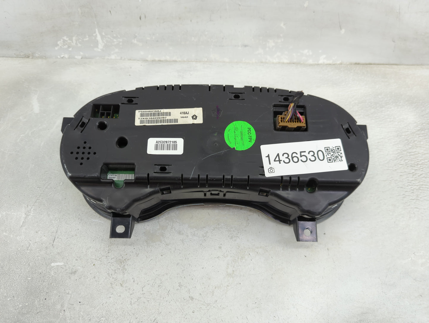 2012 Dodge Charger Instrument Cluster Speedometer Gauges P/N:P56046416AJ Fits OEM Used Auto Parts - Oemusedautoparts1.com