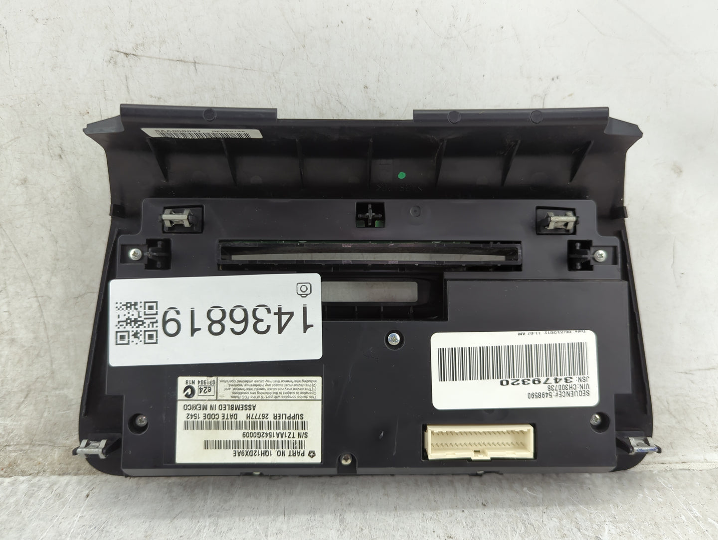 2012 Dodge Charger Climate Control Module Temperature AC/Heater Replacement P/N:10H112DX9AE P55111872AH Fits OEM Used Auto P