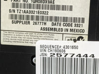 2011-2012 Dodge Charger Climate Control Module Temperature AC/Heater Replacement P/N:1QH08DX9AE Fits Fits 2011 2012 OEM Used