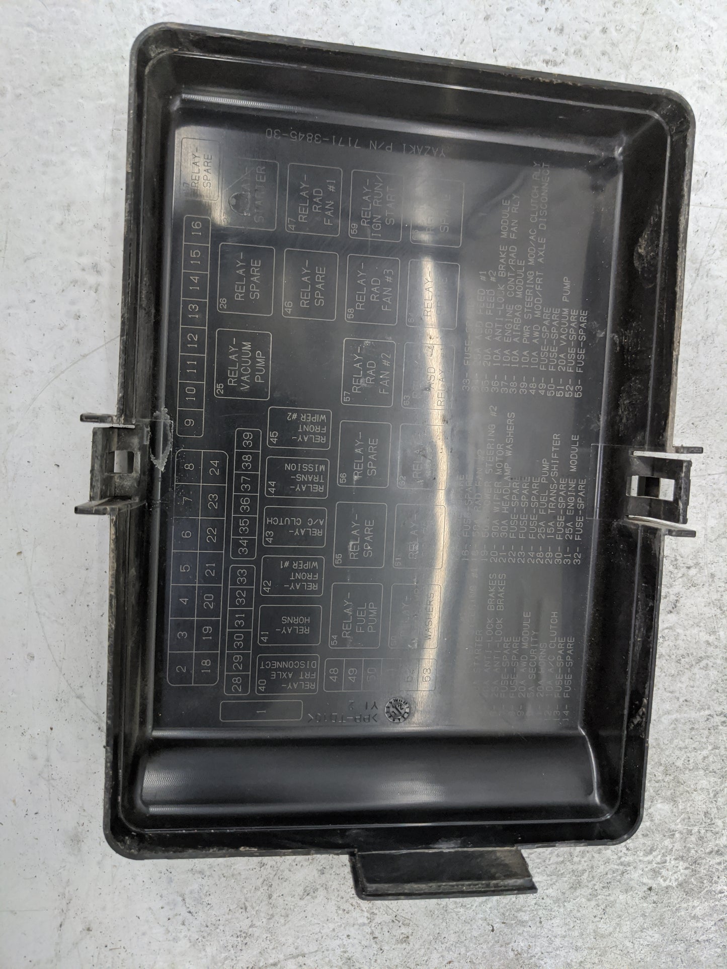 2012-2014 Dodge Charger Fusebox Fuse Box Panel Relay Module P/N:7154-7411-30 04727370AA, 05269088AA Fits Fits 2012 2013 2014