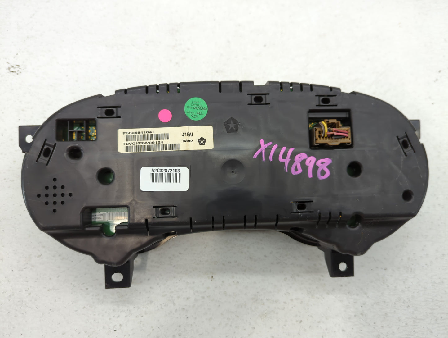 2011 Dodge Charger Instrument Cluster Speedometer Gauges P/N:P56046416AI Fits OEM Used Auto Parts - Oemusedautoparts1.com