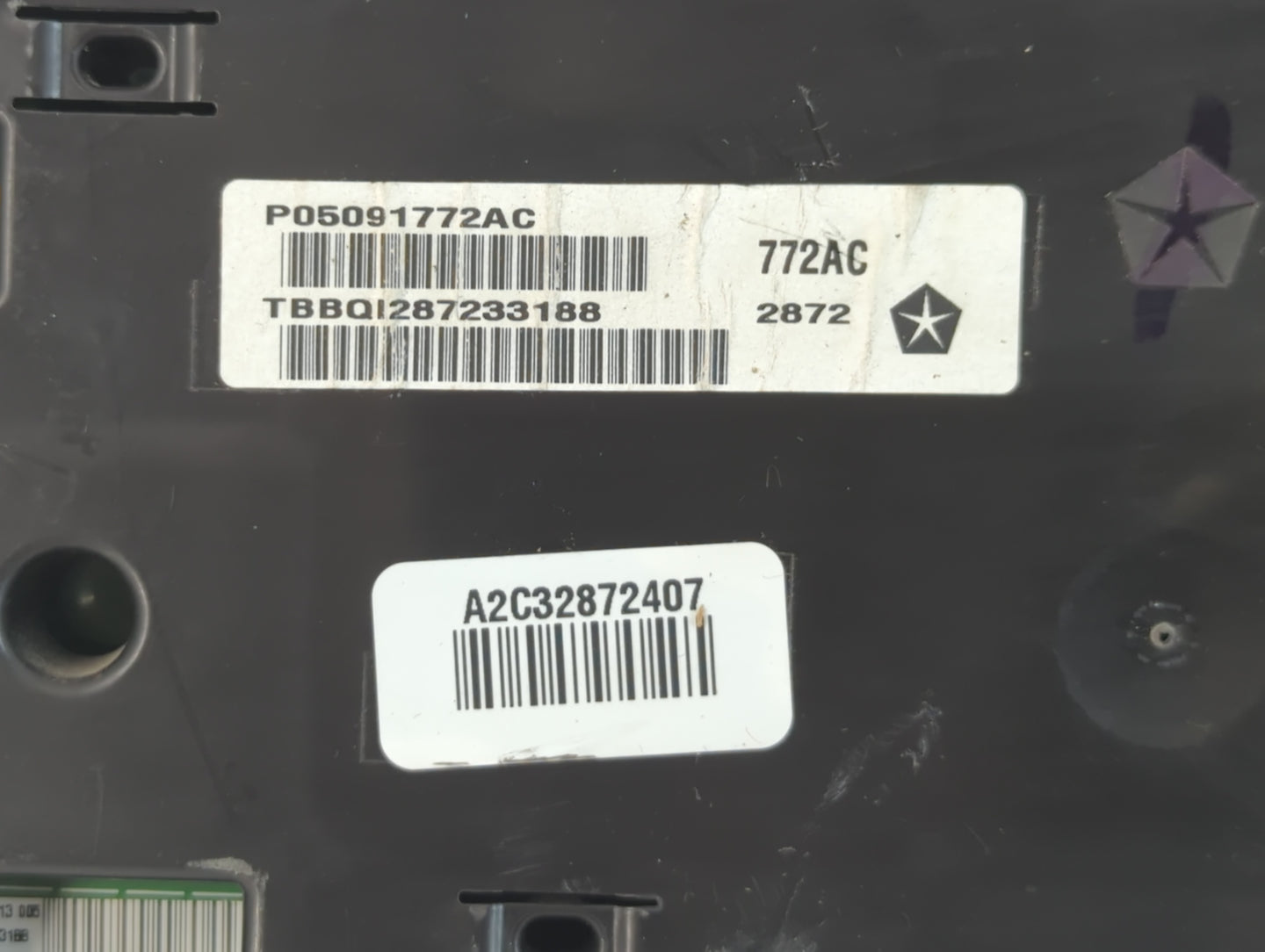 2012 Dodge Charger Instrument Cluster Speedometer Gauges P/N:P05091772AC Fits OEM Used Auto Parts - Oemusedautoparts1.com