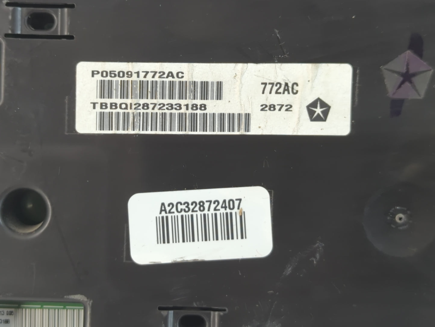 2012 Dodge Charger Instrument Cluster Speedometer Gauges P/N:P05091772AC Fits OEM Used Auto Parts - Oemusedautoparts1.com