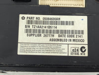 2012 Dodge Charger Radio AM FM Cd Player Receiver Replacement P/N:05064630AH Fits OEM Used Auto Parts - Oemusedautoparts1.co